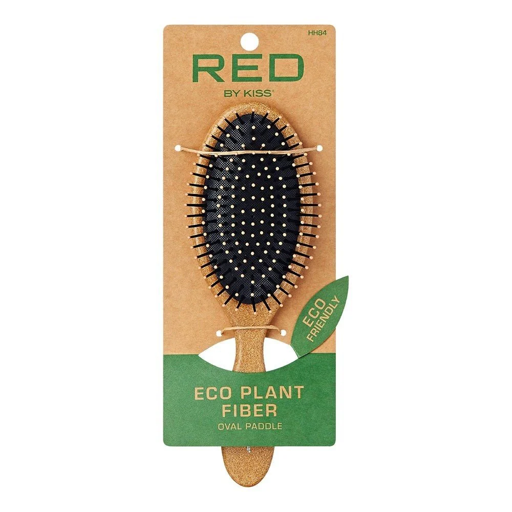 Red by Kiss Eco Plant Fiber Oval Brush β Gentle Detangling Oval