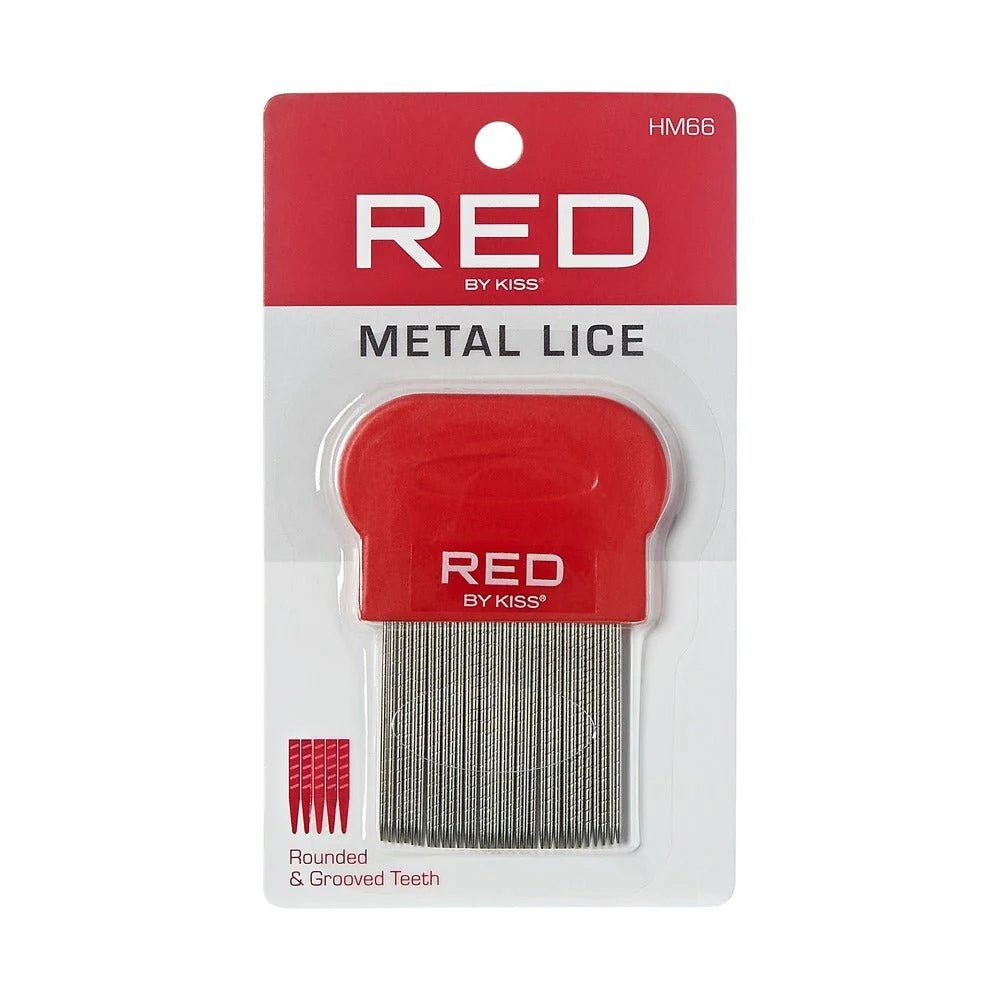 Red by Kiss Metal Lice Comb โ HM66
