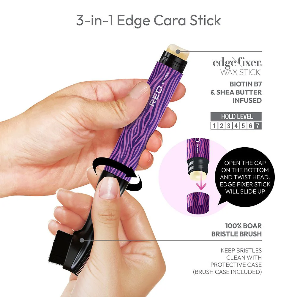 Red by Kiss – Edge Cara with Edge Fixer Wax - Image 8