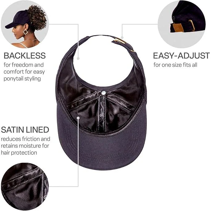 Satin Lined Backless Baseball Cap โ One Size - Image 6