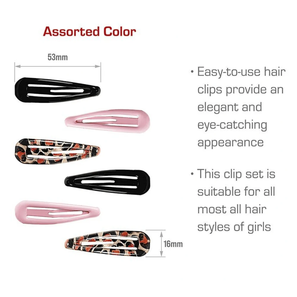 Red by Kiss Snap Clips β Strong Hold 6 pcs - Image 3