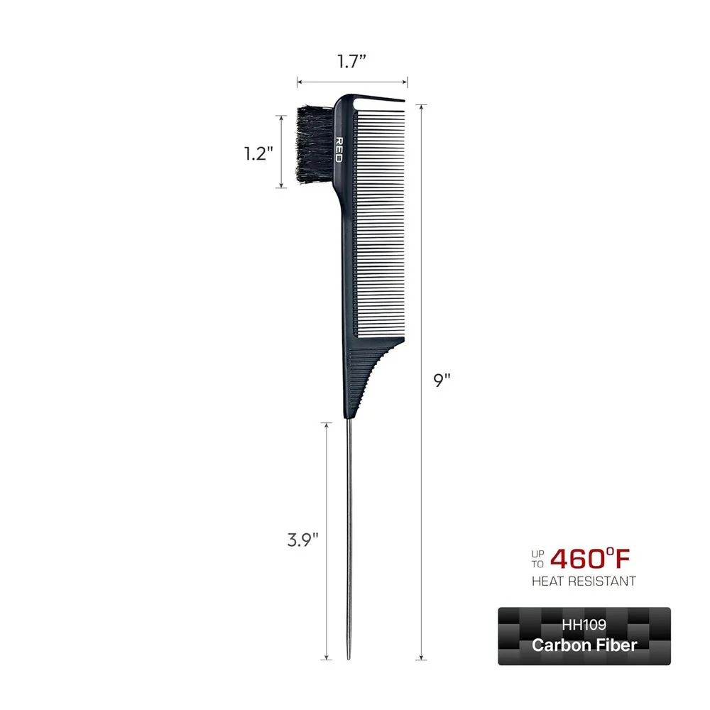 Red by Kiss Edge Parting Pin Tail Comb - Image 4