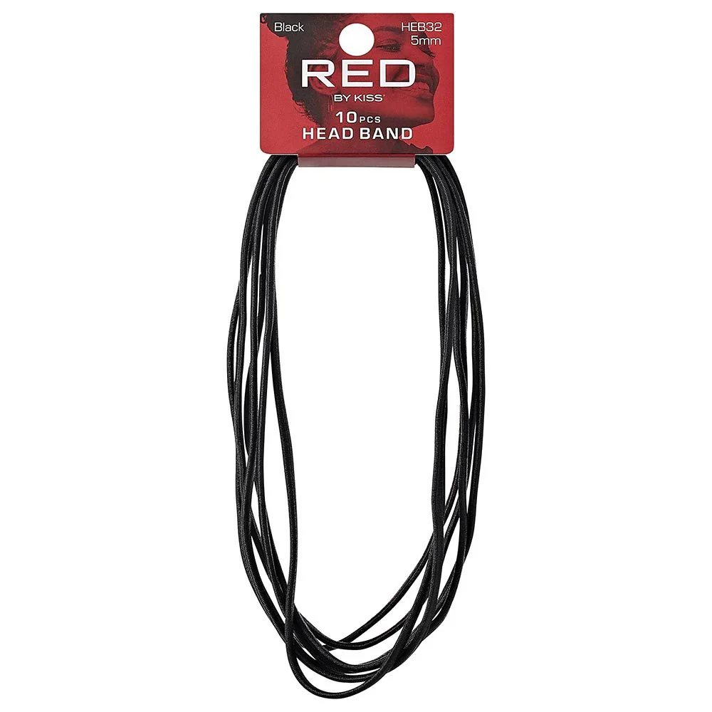 Red by Kiss Elastic Sport Headbands 10pcs - Image 6