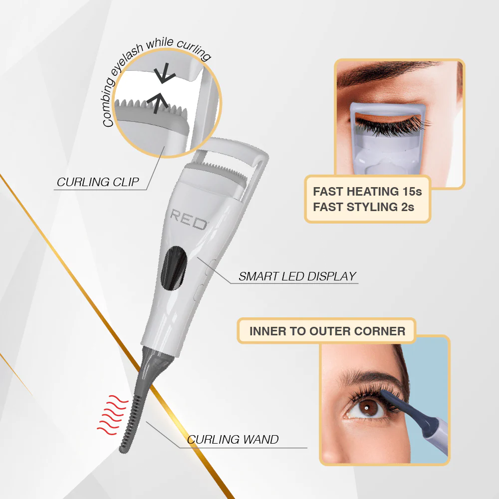 Red by Kiss Electric Heated Eyelash Curler β USB-C - Image 3