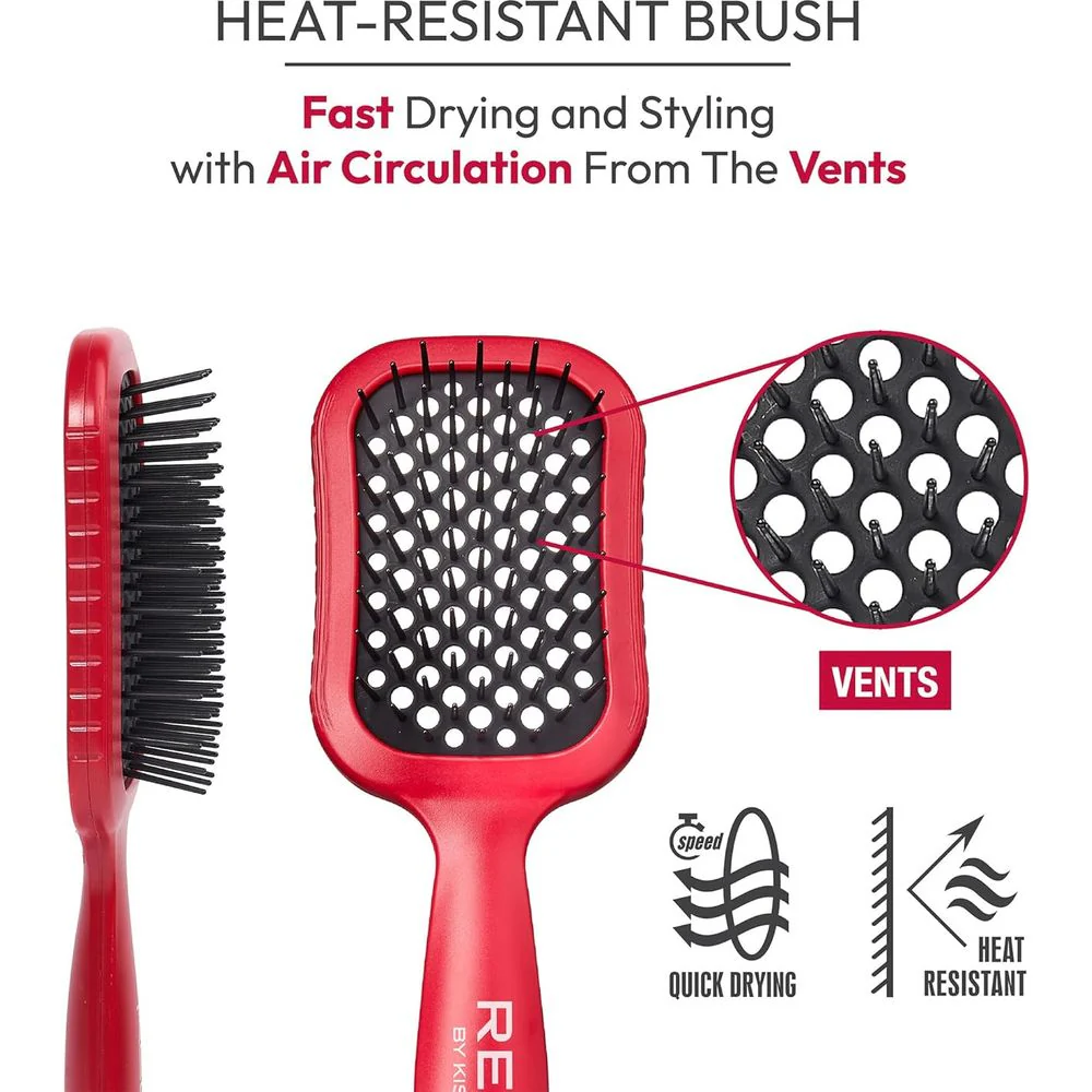 Red by Kiss Dry Vent Brush ā Volume & Detangling, Vent Brush - Image 2
