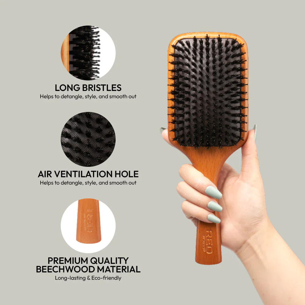 Red by Kiss Evergreen Brush ā Square Paddle - Image 2