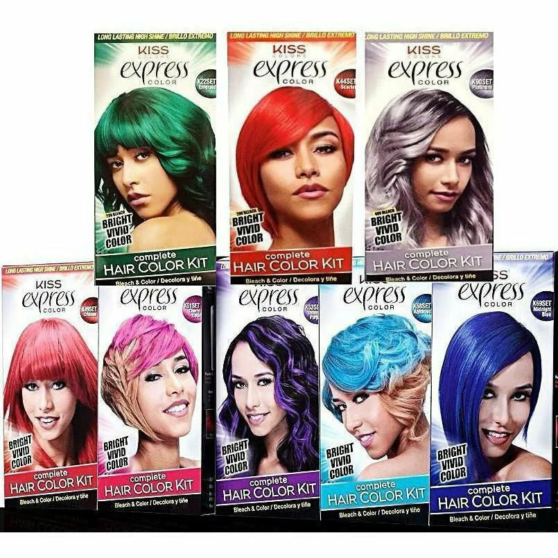 Red by Kiss Express Semi-Permanent Hair Dye β 6 Shades