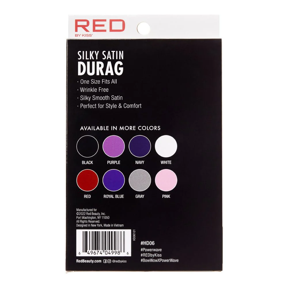 Red by Kiss Silky Satin Durag - Image 22