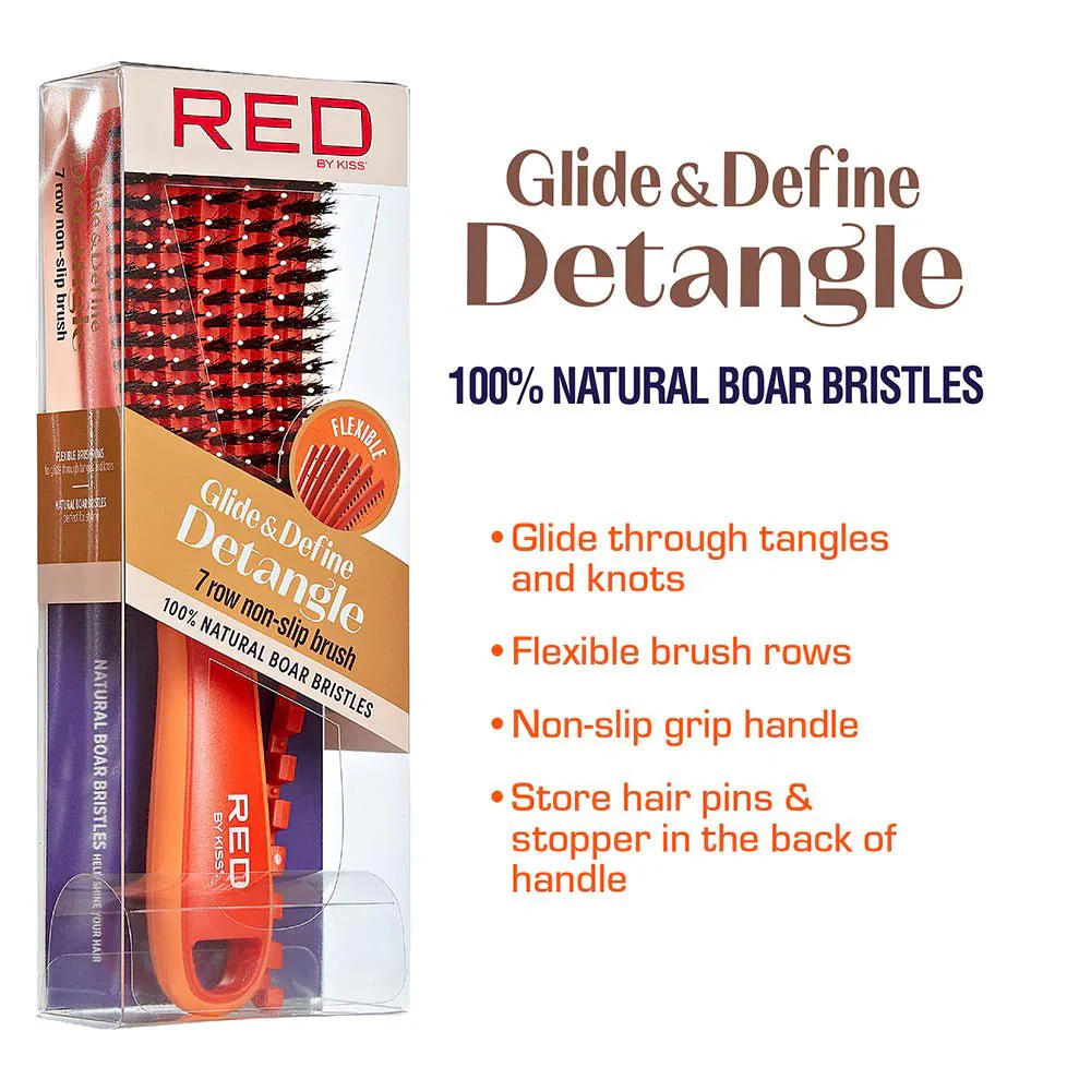 Red by Kiss Flexi Glide & Define Detangle Brush – HH55 - Image 2