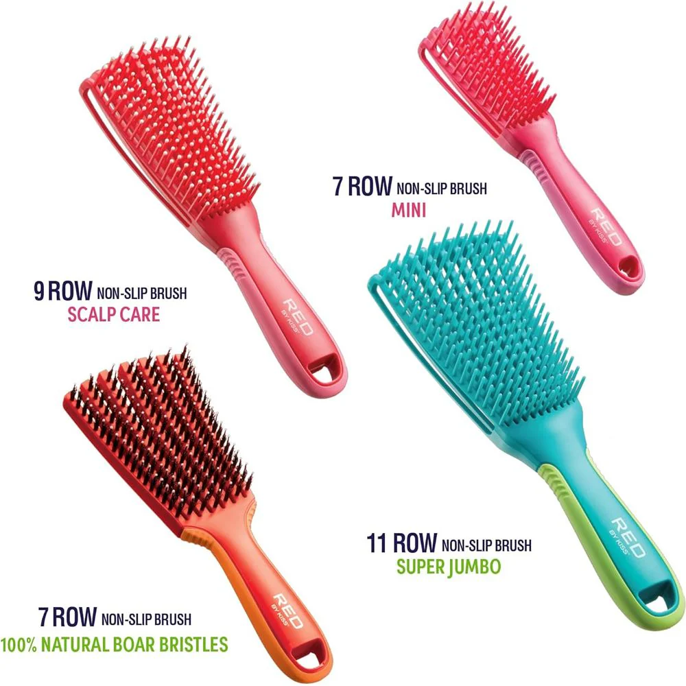 Red by Kiss Flexi Glide & Define Detangle Brush – HH59 - Image 7