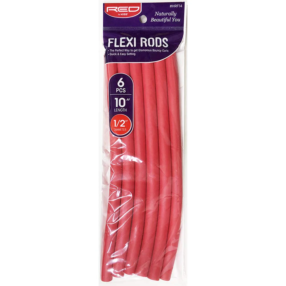 Red by Kiss Flexi Rods β 10" 1/2" Diameter - 6PCS - Image 3