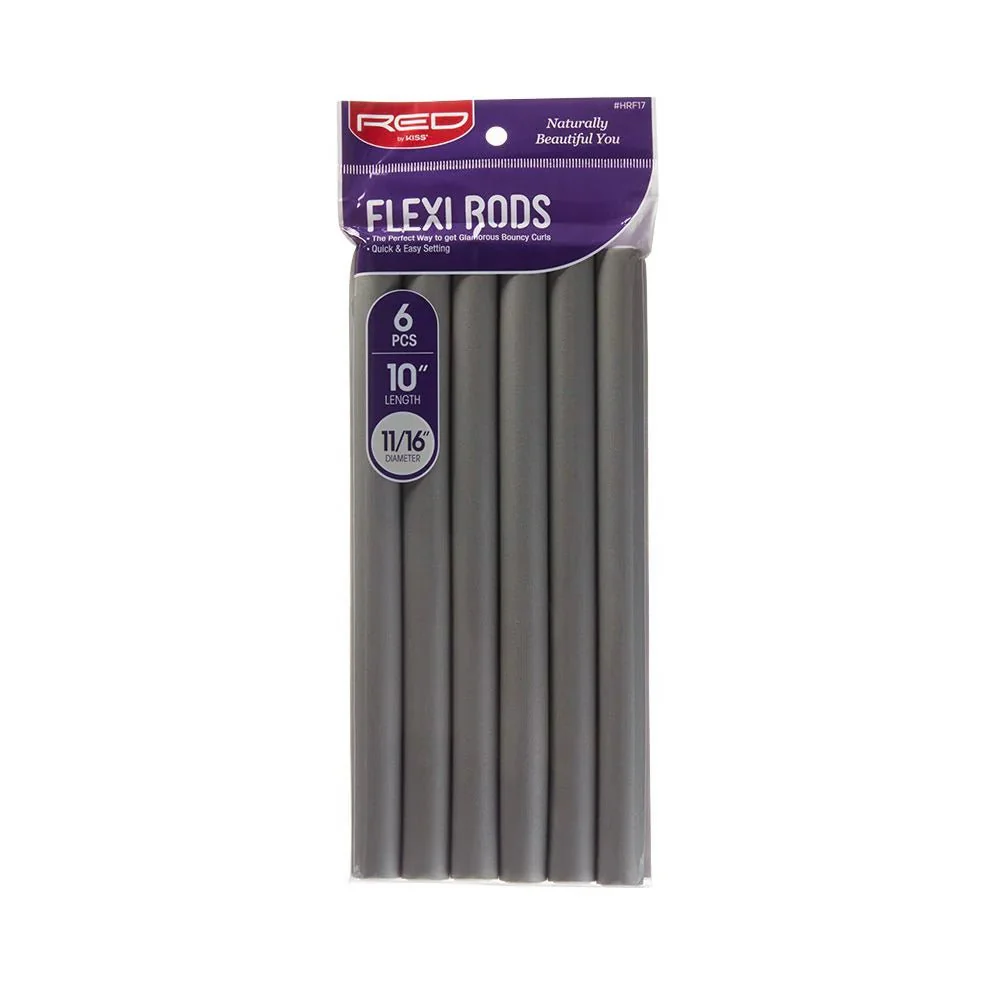 Red by Kiss Flexi Rods – 10" 11/16" Diameter - 6PCS