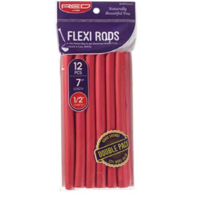 Red by Kiss Flexi Rods β 7" 1/2" Diameter - 12PCS