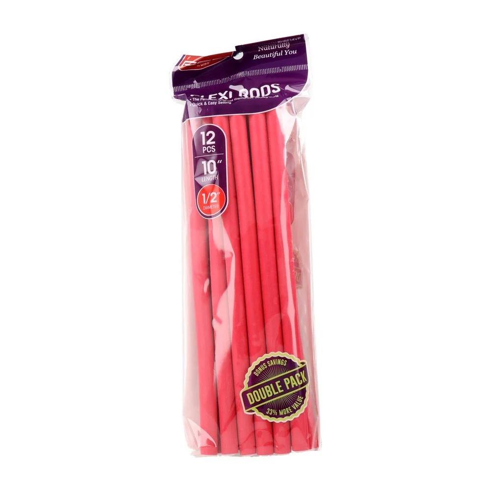Red by Kiss Flexi Rods - 1/2β Diameter, 10β Length 12PCS