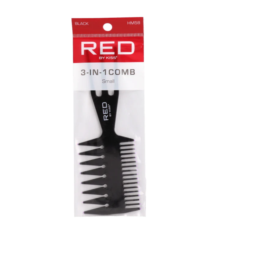 Red by Kiss 3-in-1 Comb ā Small, Black - Image 2