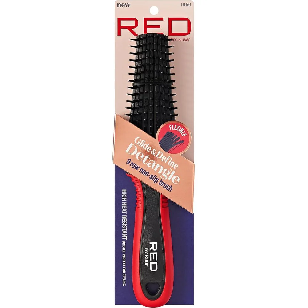 Red by Kiss Glide & Define Detangle Brush