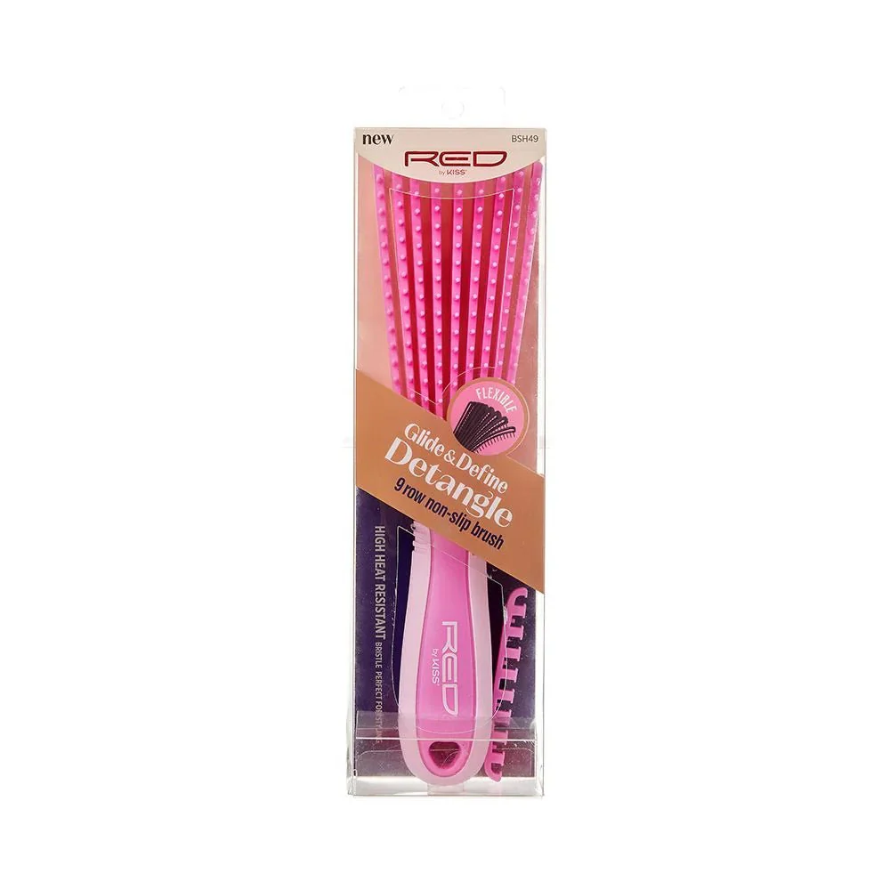 Red by Kiss Glide & Define Brush ā Full-Length Detangler - Image 2