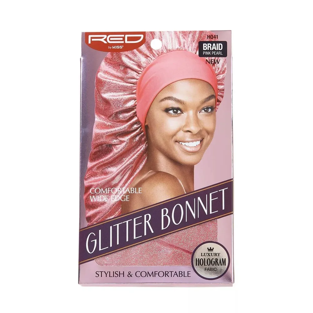 Red by Kiss Glitter Bonnet Luxury Hologram Fabric - Image 3