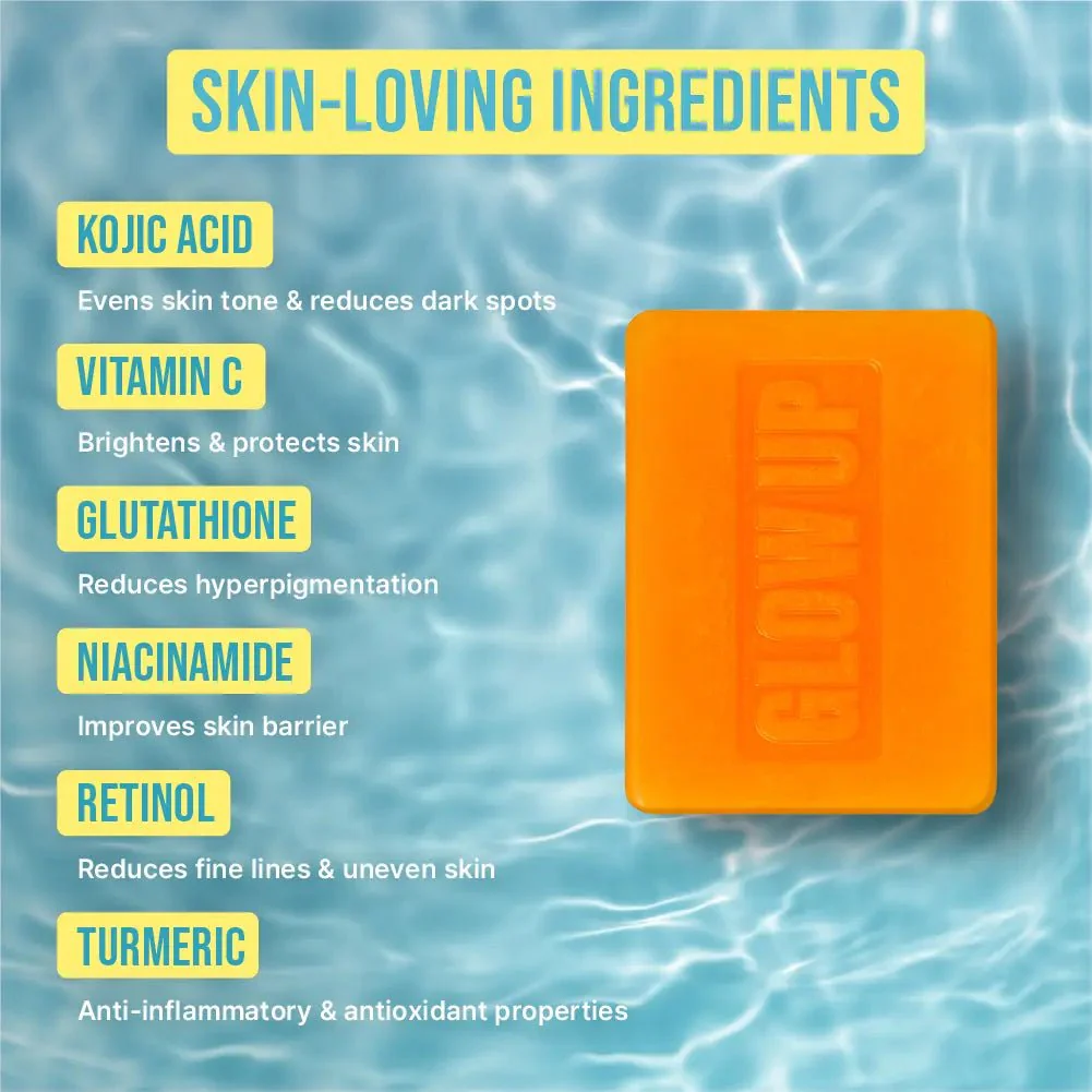 Red By Kiss Glow Up Bar Soap Kojic Acid & Turmeric - 5.29oz - Image 7