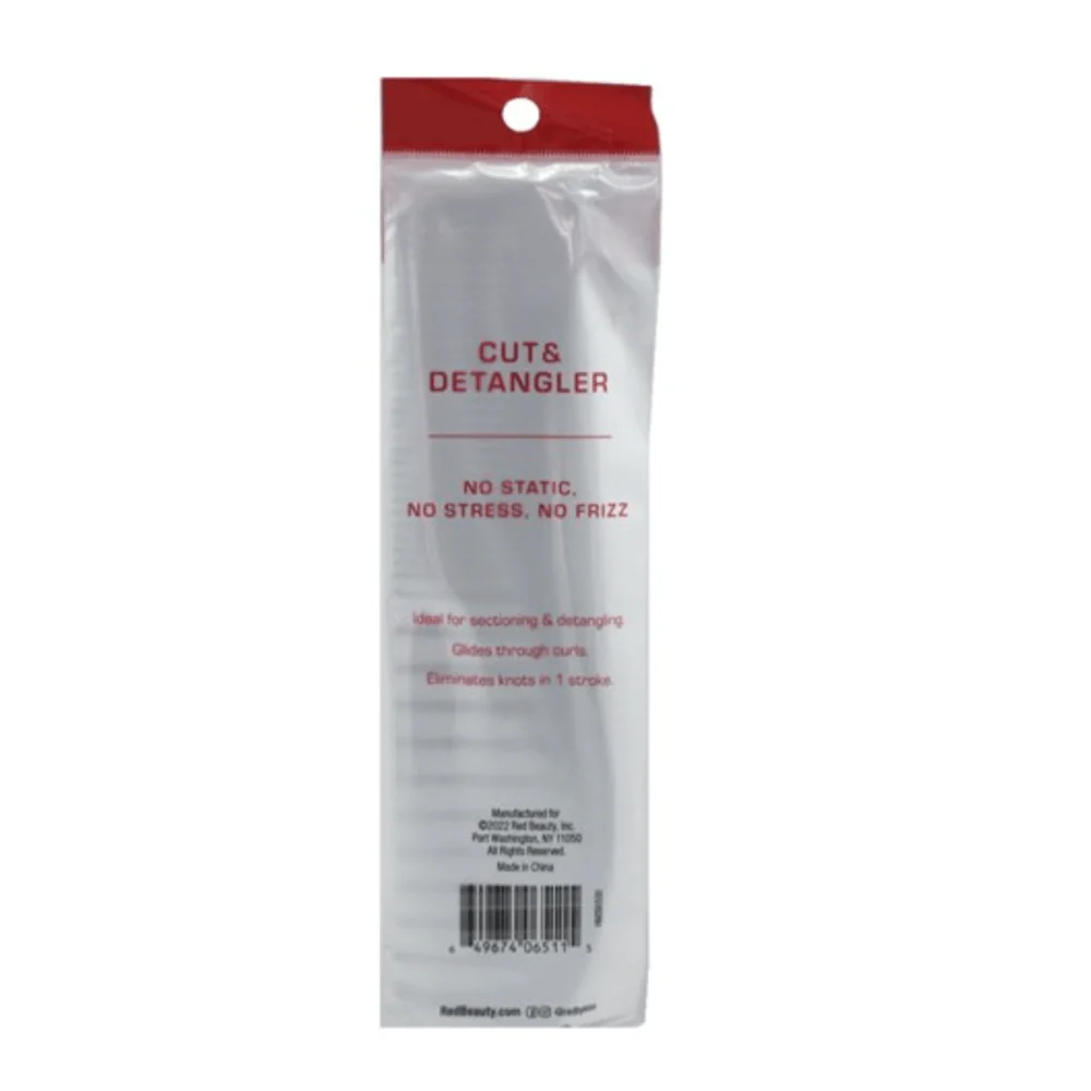 Red by Kiss Cut & Detangler Comb – Black - Image 2