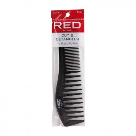 Red by Kiss Cut & Detangler Comb – Black - Image 3