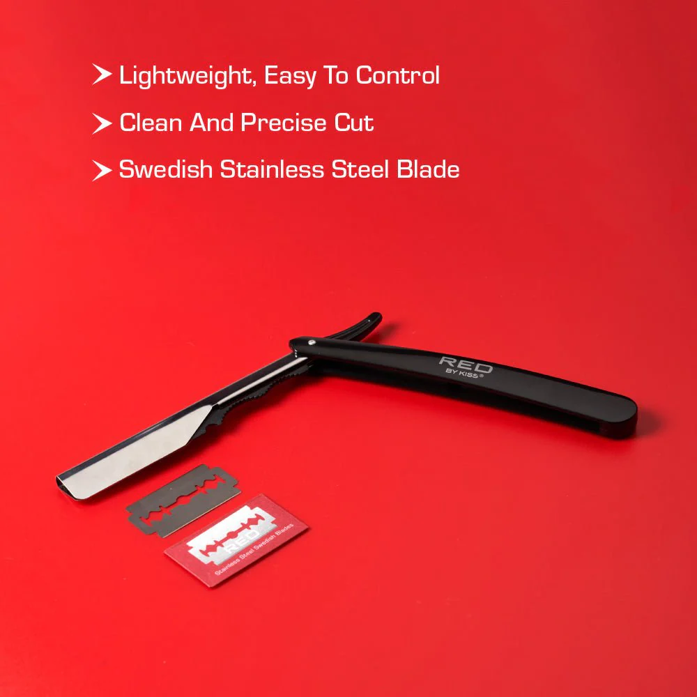 Red by Kiss Hair Shaver with 2 Blades - Image 2