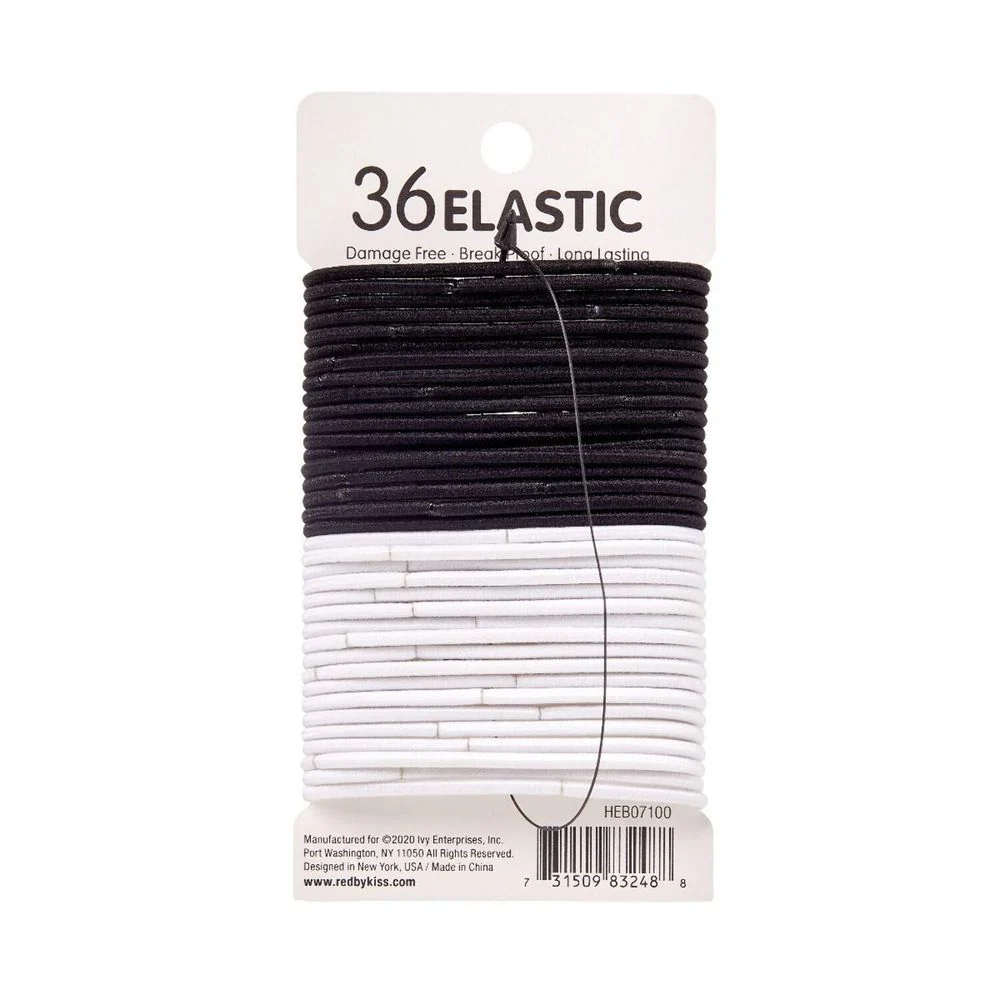 Red by Kiss Maximum Hold Elastic Hair Bands – 2mm - Image 5