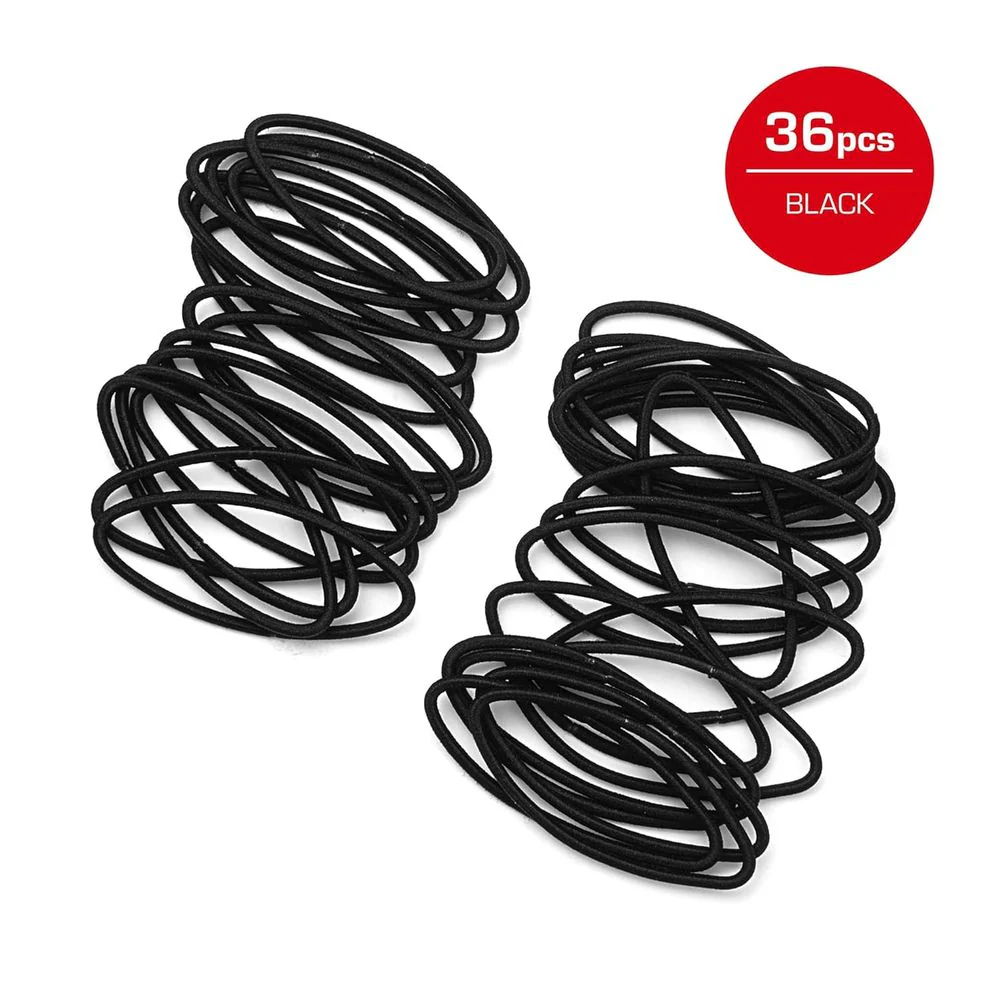 Red by Kiss Maximum Hold Elastic Hair Bands – 2mm - Image 9