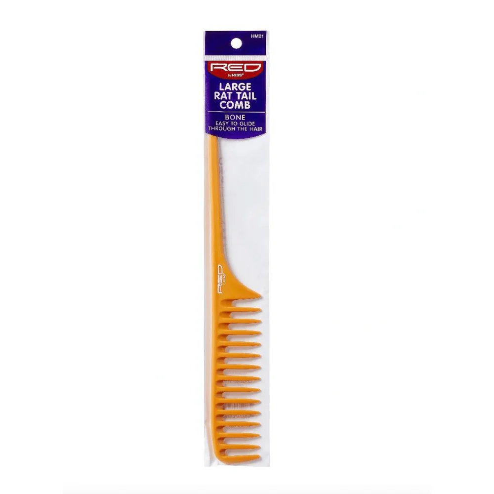 Red by Kiss Large Rat Tail Comb โ Bone