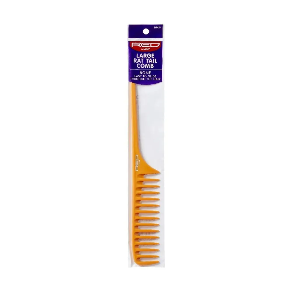 Red by Kiss Large Rat Tail Comb โ Bone - Image 3