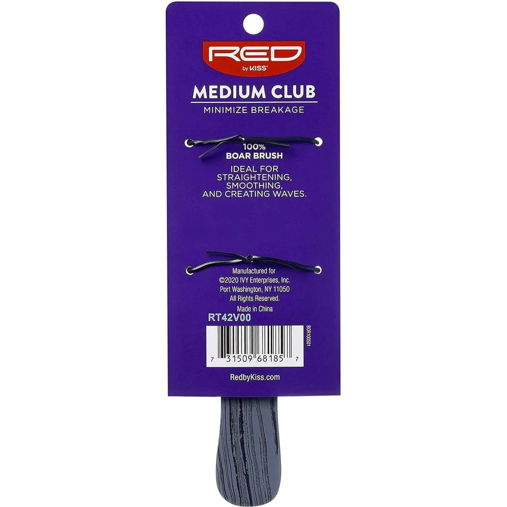 Red by Kiss Medium Club Boar Brush – Medium Firmness - Image 2