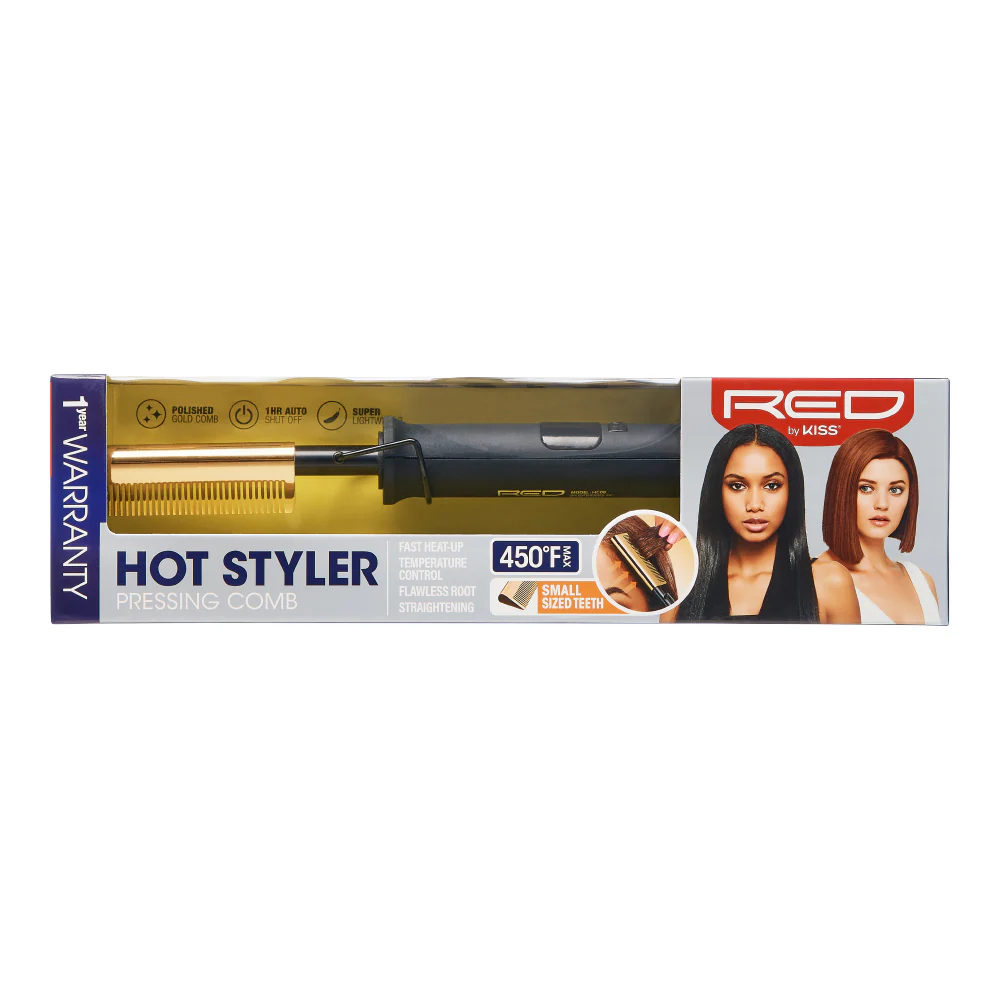 Red by Kiss Hot Styler Pressing Comb - Image 8