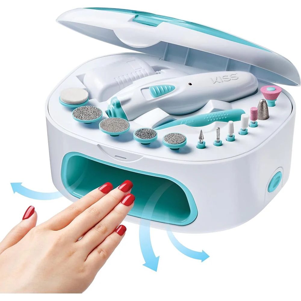 KISS Power File X Nail Dryer - 16 Pc Set - Image 5