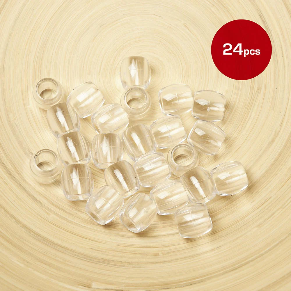 Red by Kiss Jumbo Hair Beads 24pcs - Image 3