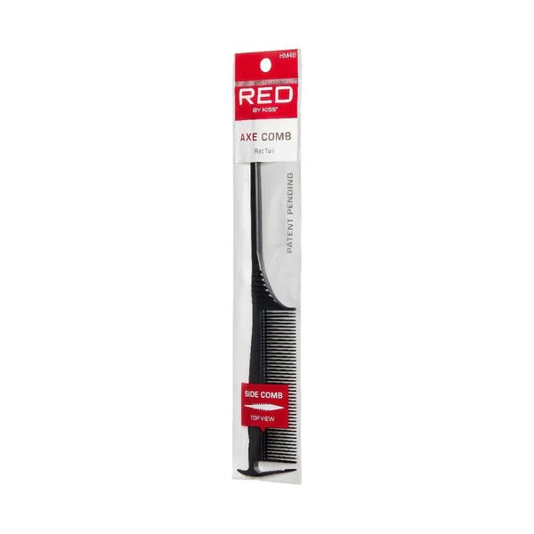 Red by Kiss Axe Comb Rat Tail ā Dual-Ended Comb - Image 4