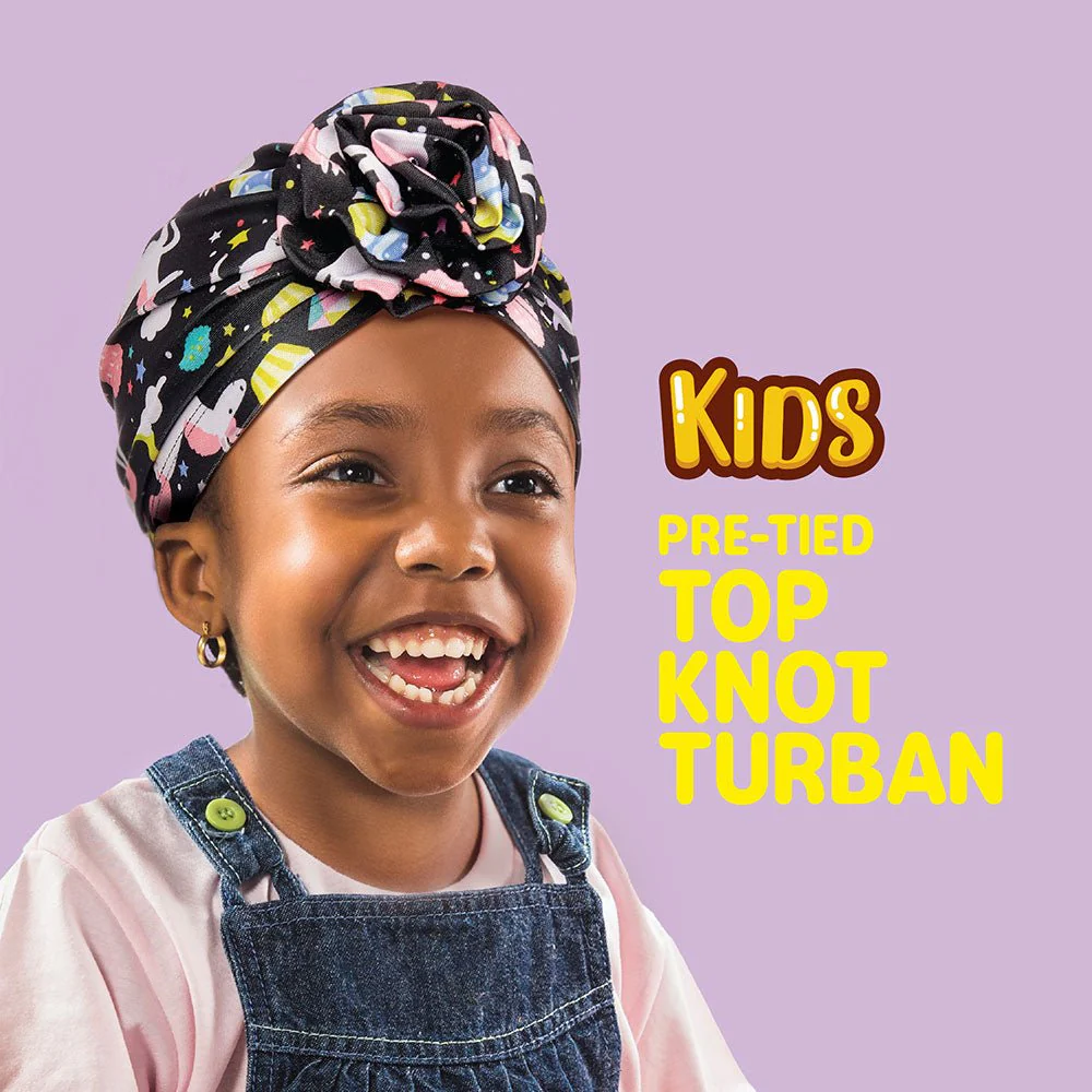 Red by Kiss Kids Pre-Tied Top Knot Turban