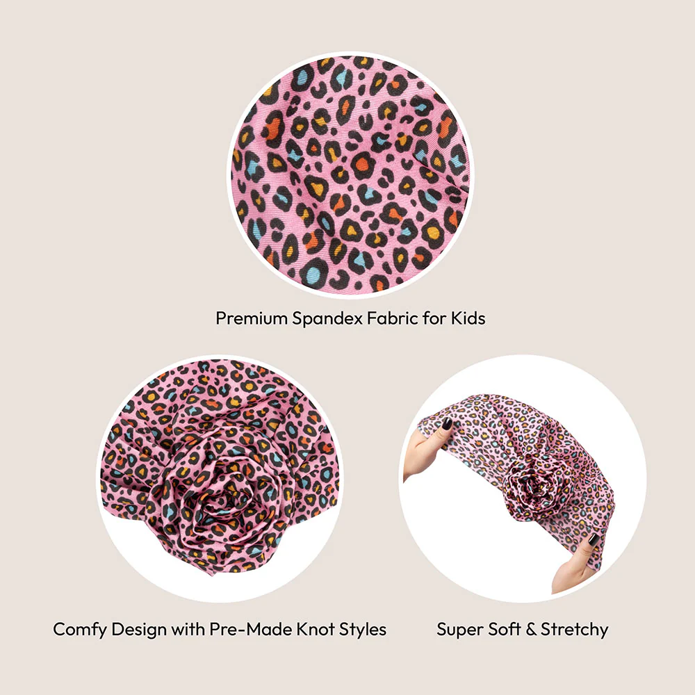 Red by Kiss Kids Pre-Tied Top Knot Turban - Image 11