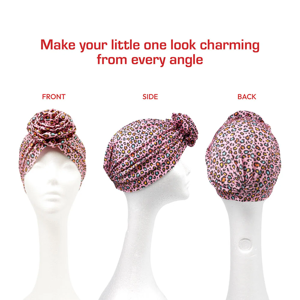 Red by Kiss Kids Pre-Tied Top Knot Turban - Image 3