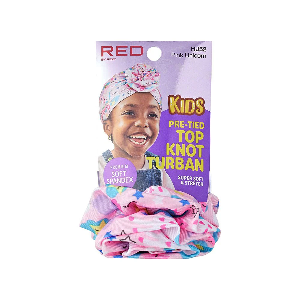 Red by Kiss Kids Pre-Tied Top Knot Turban - Image 8