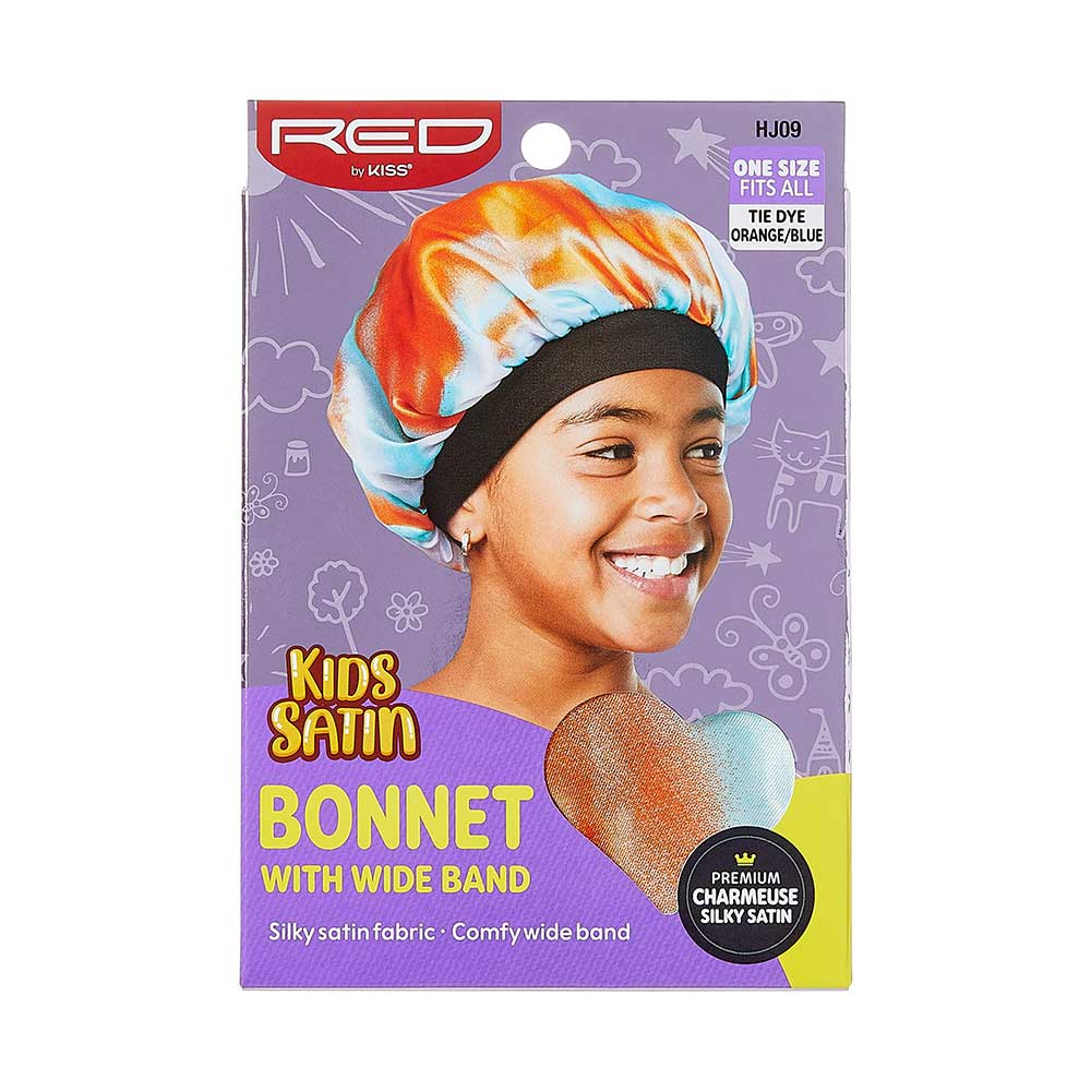 Red by Kiss Kids Satin Bonnet – Cute Prints - Image 4