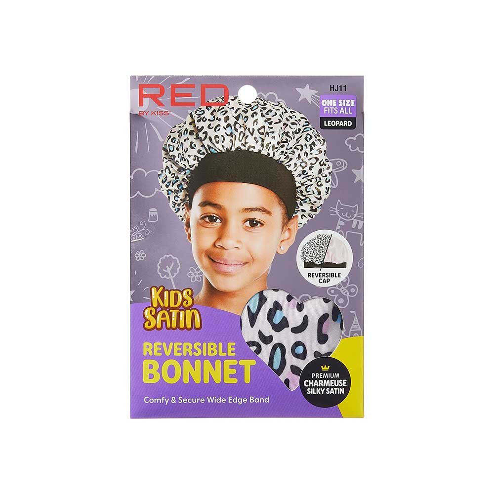 Red by Kiss Kids Satin Bonnet – Cute Prints - Image 6