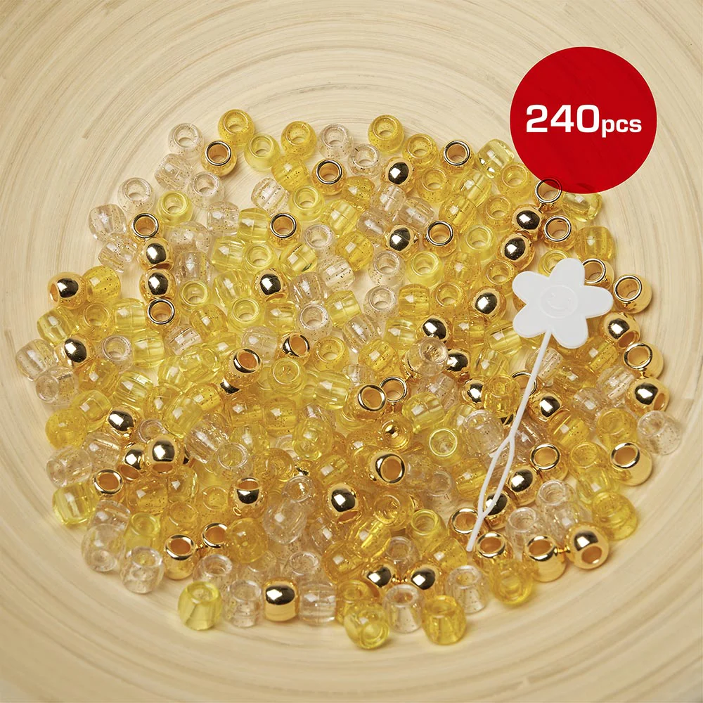 Red by Kiss Large Hair Beads 240pcs