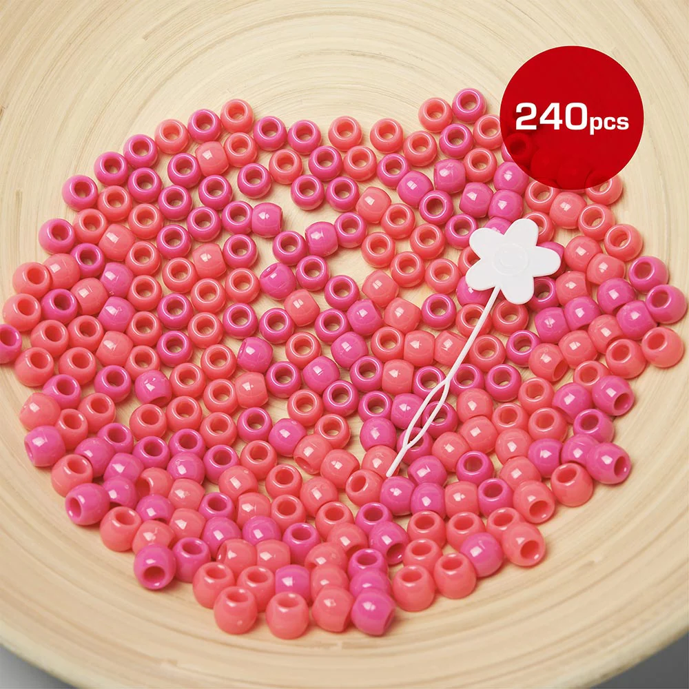 Red by Kiss Large Hair Beads 240pcs - Image 13