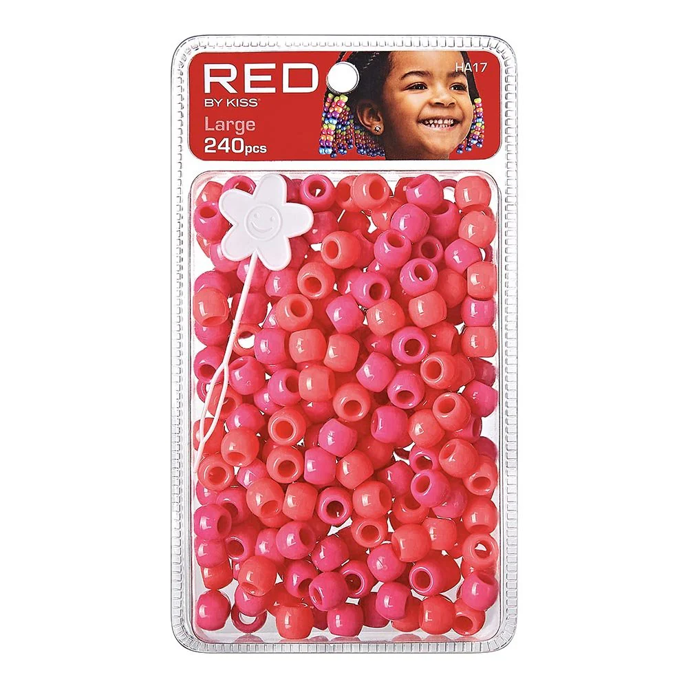 Red by Kiss Large Hair Beads 240pcs - Image 14