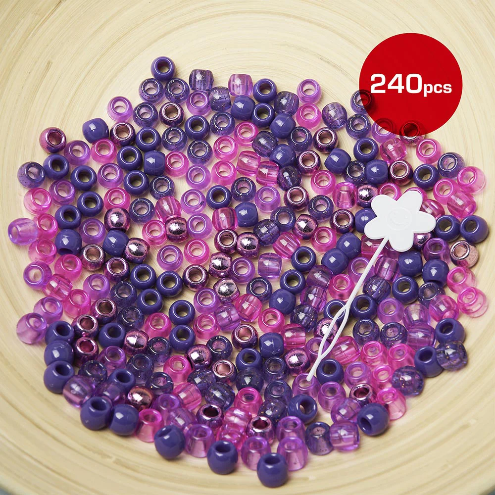 Red by Kiss Large Hair Beads 240pcs - Image 15