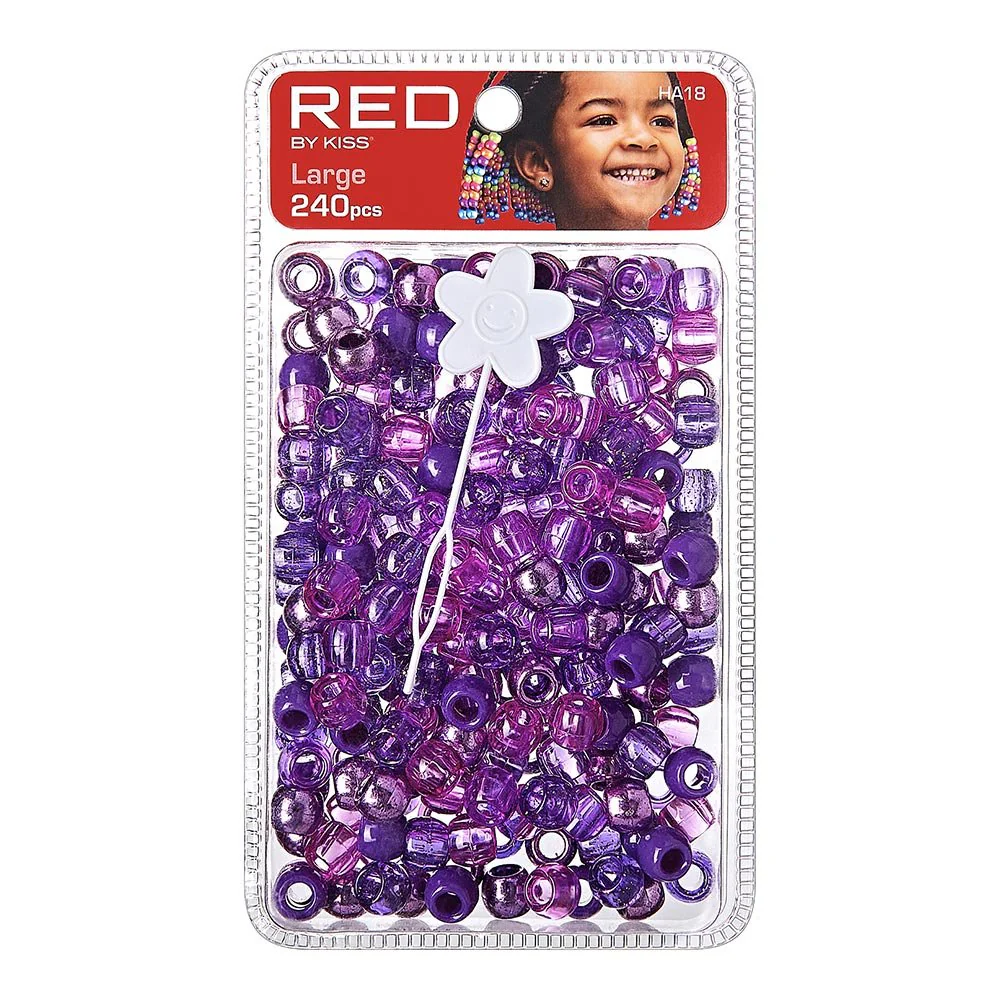 Red by Kiss Large Hair Beads 240pcs - Image 16