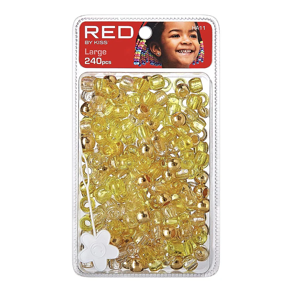 Red by Kiss Large Hair Beads 240pcs - Image 2
