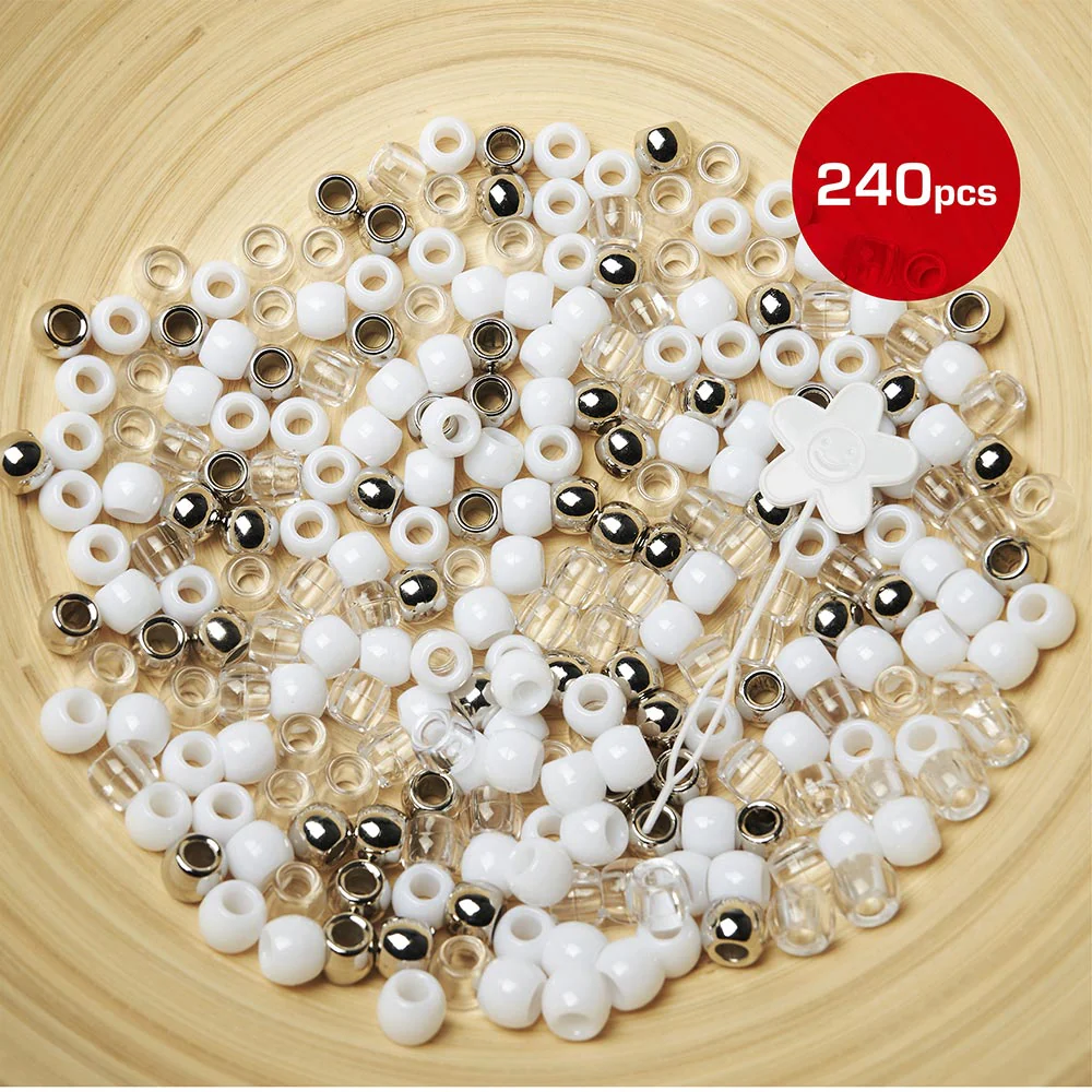 Red by Kiss Large Hair Beads 240pcs - Image 3