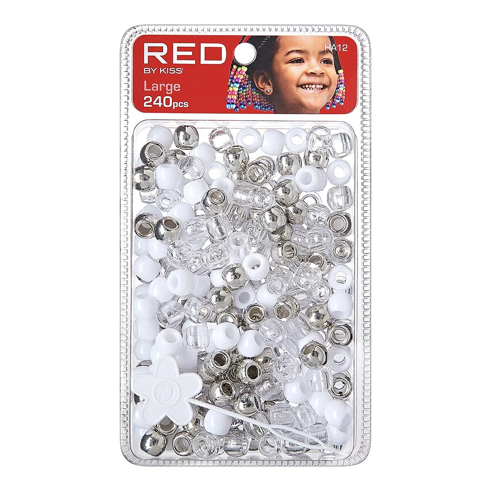Red by Kiss Large Hair Beads 240pcs - Image 4