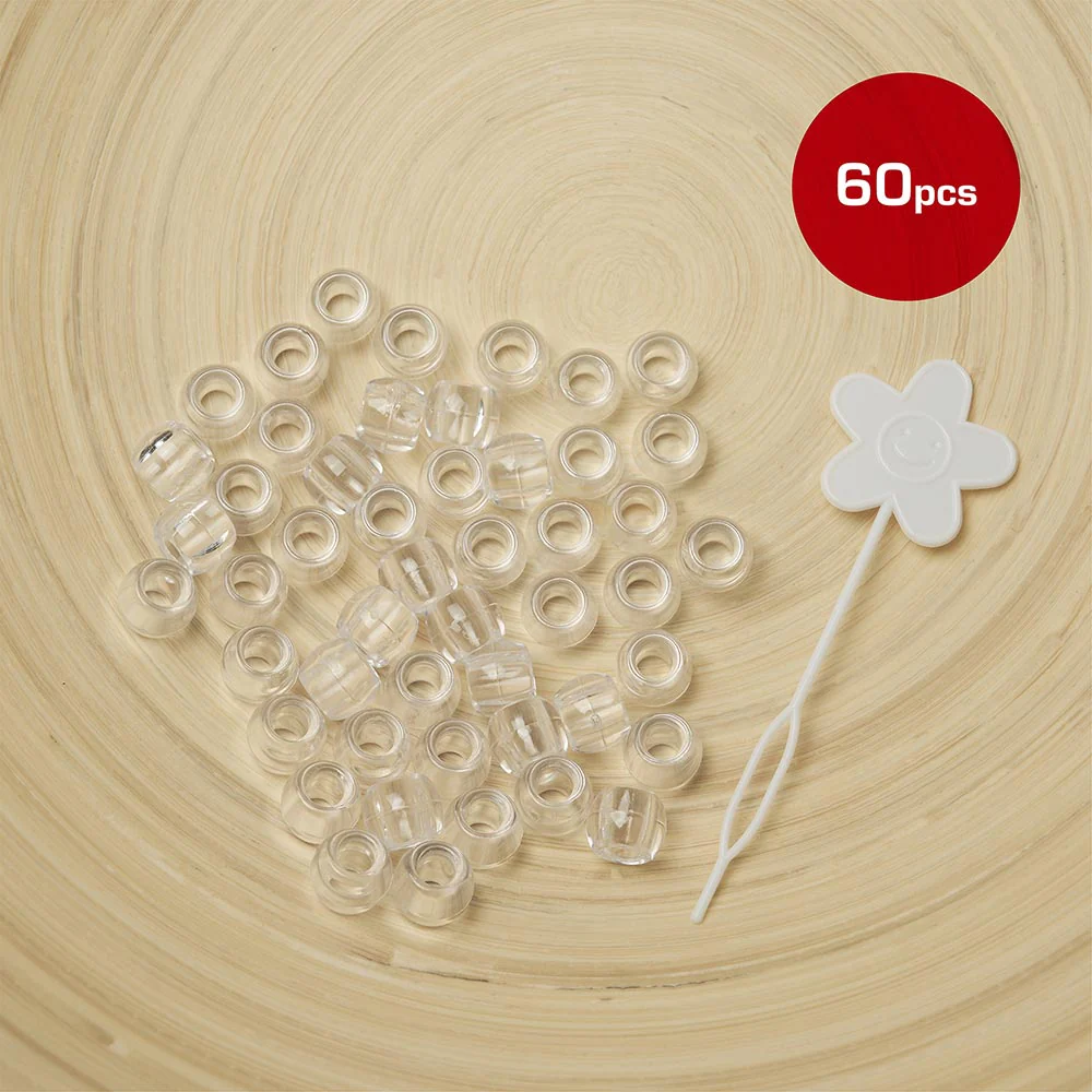 Red by Kiss Large Hair Beads 60pcs